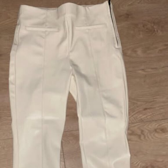 off white leather pants- Zara size S - Picture 2 of 4
